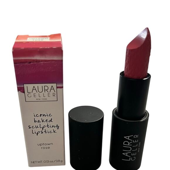 Laura Geller Iconic Baked Sculpting Lipstick – Shade Uptown Rose - Picture 1 of 6